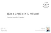 Build a Chatbot in Ten Minutes - Dave Kerr - Serverless Summit