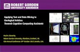Applying Text and Data Mining to Geological Articles: Towards Cognitive Computing Assistants