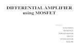 DIFFERENTIAL AMPLIFIER using MOSFET