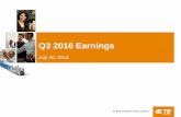 TE Connectivity Q3 2016 Earnings Presentation