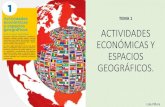 Presentación tema 1: Actividades económicas y espacios geográficos.