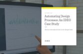 Automating Design Processes for Teams: An IDEO Case Study