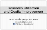 4  research utilization & qi  _ update 17 เมย. 2560
