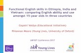 Functional English skills in Ethiopia, India and Vietnam: comparing English ability and use amongst 15-year olds in three countries