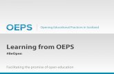 Learning from OEPS