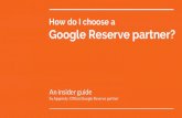 How to choose a Google Reserve partner?