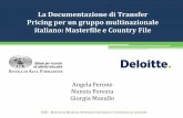 IPE-Deloitte "La Documentazione di Transfer Pricing per un gruppo multinazionale italiano : Masterfile e Country File" 2015