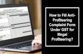 Step by Step Guide to Fill Anti-Profiteering Complaint Form Under GST