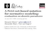 A Petri net-based notation for normative modeling: evaluation on deontic paradoxes
