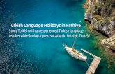 Turkish Language Holiday Courses in Fethiye, Turkey