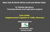 T5: Case study: Supplemental irrigation in Tadla, Morocco