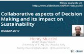 Collaborative aspects of Decision Making and its impact on Sustainability