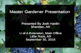 Master gardener presentation