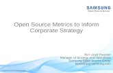 Open Source Metrics to Inform Corporate Strategy