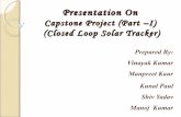 Closed loop  solar tracking System