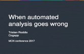 When automated analysis goes wrong