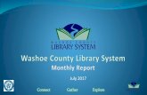 Washoe County Library System Monthly Report July 2017