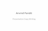 Arvind Pandit - Copy Writing Services