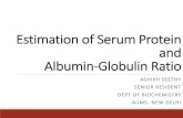 Serum Protein and Albumin-Globulin Ratio
