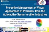 Pro active management of visual appearance of products
