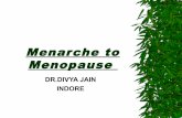 Menarche to menopause
