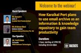 Featured Webinar: How Karaikal Port plans to use an email archive as an information and knowledge repository to increase productivity