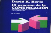 El proceso de la comunicación de David K. Berlo