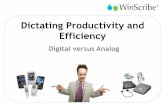 Dictating Productivity And Efficiency  Digital V Analog By B Stapleton