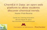 ChemEd X Data - BCCE 2014