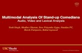 Multimodal Analysis Of Stand-up Comedians