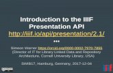 Introduction to the IIIF Presentation API (@SWIB17)
