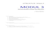 STRUKTUR BAJA II MODUL 3 - thamrin nasution · PDF fileModulus elastisitas baja tulangan, Es, ... kolom beton bertulang sebagai komponen struktur jembatan yang diperhitungkan terhadap