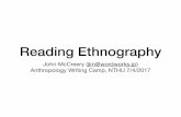Reading Ethnography