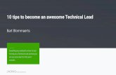10 tips to become an awesome technical lead