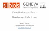 The German FinTech Hub / SIBOS 2016, Geneva