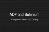 Component Based Unit Testing ADF with Selenium