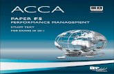 ACCA Paper F5 Performance Management Study Text for … F5... · BPP Learning Media is the sole ACCA Platinum Approved Learning Partner ... Accountants for permission to reproduce
