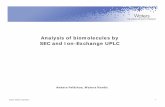 Analysis of Biomolecules by SEC and IEX UPLC. · PDF fileAnalysis of biomolecules by SEC and Ion-Exchange UPLC ... with traditional HPLC. ©2011 Waters Corporation 2. Agenda Ion-Exchange