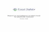 Report on surveillance of infant food for pesticide residues · PDF file2 Summary The Food Safety Authority of Ireland has carried out a surveillance study of infant food and infant