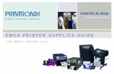 TABLE OF CONTENTS - Logismarket OF CONTENTS EMEA PRINTER ... Line Matrix, Thermal, Laser. 1 TABLE OF CONTENTS INTRODUCTION Printronix Value Commitment ... P7000 …