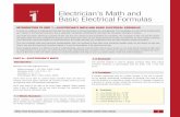 INTRODUCTION TO UNIT 1—ELECTRICIAN’S MATH … TO UNIT 1—ELECTRICIAN’S MATH AND BASIC ELECTRICAL FORMULAS. ... of electrical work and electrical calculations. ... As …