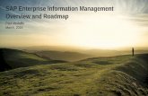 SAP Enterprise Information Management Overview and · PDF fileSAP Enterprise Information Management Overview and Roadmap ... Ensure right data into the DW for trusted BI EIM Solutions