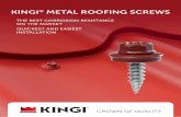KINGI METAL ROOFING SCREWS - Kattoruuvi, Kateruuvi | · PDF fileKINGI® metal roofing screws are made of controllably hardened steel, ... is in accordance with standards SFS-EN ISO