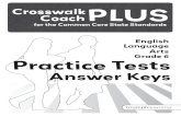 Grade 6 Practice Tests - Triumph · PDF filefor the Common Core State Standards Grade 6 English Language Arts Practice Tests Answer Keys. Crosswalk Coach PLUS for the Common Core State