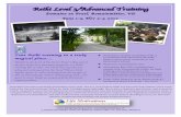 Reiki Level 3/Advanced Training - Living · PDF fileReiki Level 3/Advanced Training Your Reiki training in a truly magical place.... Nestled in the heart of the Nozon River Valley