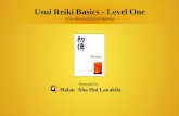 Usui Reiki Basics - Level One - Law of Attraction Solutions · PDF fileUsui Reiki Basics - Level One Usui System of Natural Healing Presented by Halau 'Aha Hui Lanakila “