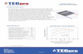 Product Overview - Thermoelectric Generator Modules, TEG ... · PDF fileProduct Overview TEGpro TM Recycling waste heat for a cooler tomorrow TE-MOD-22W7V-56 22 Watt Thermoelectric