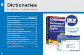 Dictionaries - Pearson  · PDF file94 NEW DVD-ROM - NOW WITH THE LONGMAN VOCABULARY TRAINER No other learners’ dictionaries compare Dictionaries Dictionary Correlation Chart