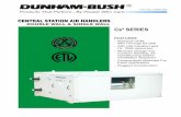 CENTRAL STATION AIR HANDLERS - Dunham-Bush · PDF fileCENTRAL STATION AIR HANDLERS ... AHS = Air Handler AHD = Air Handler Double Wall AHD1 = 1" ... Dunham-Bush Double Wall Air Handling