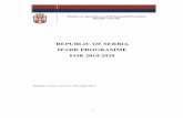 REPUBLIC OF SERBIA IPARD PROGRAMME FOR 2014 · PDF fileREPUBLIC OF SERBIA IPARD PROGRAMME FOR 2014-2020 ... Institute for Animal Husbandry IBA ... Concept of high nature value farming